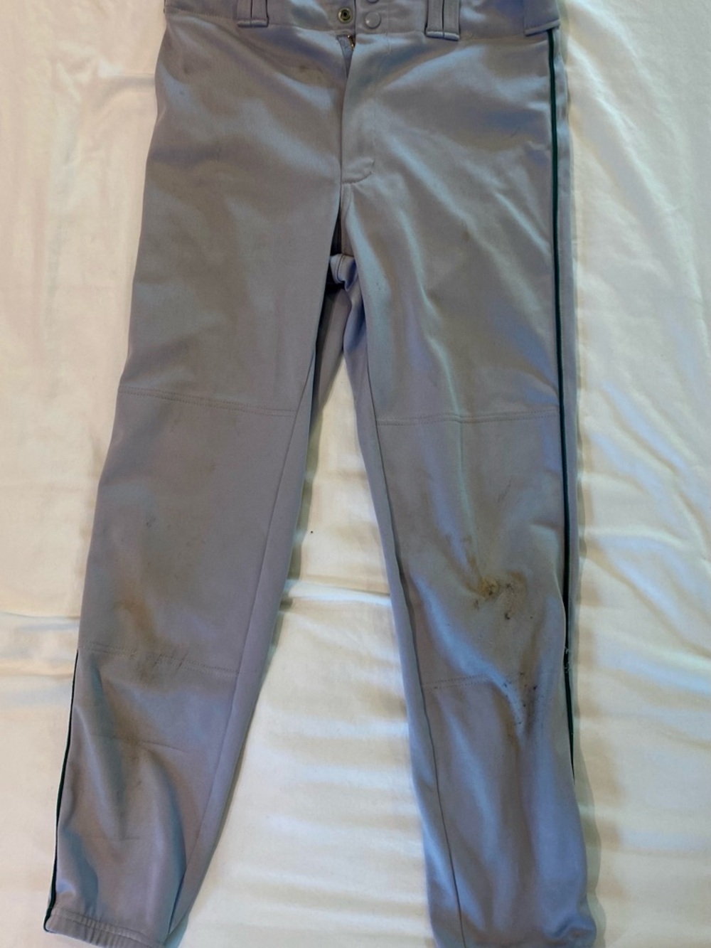 Nike White Gray Athletic Pants with Black Nike Tag‎